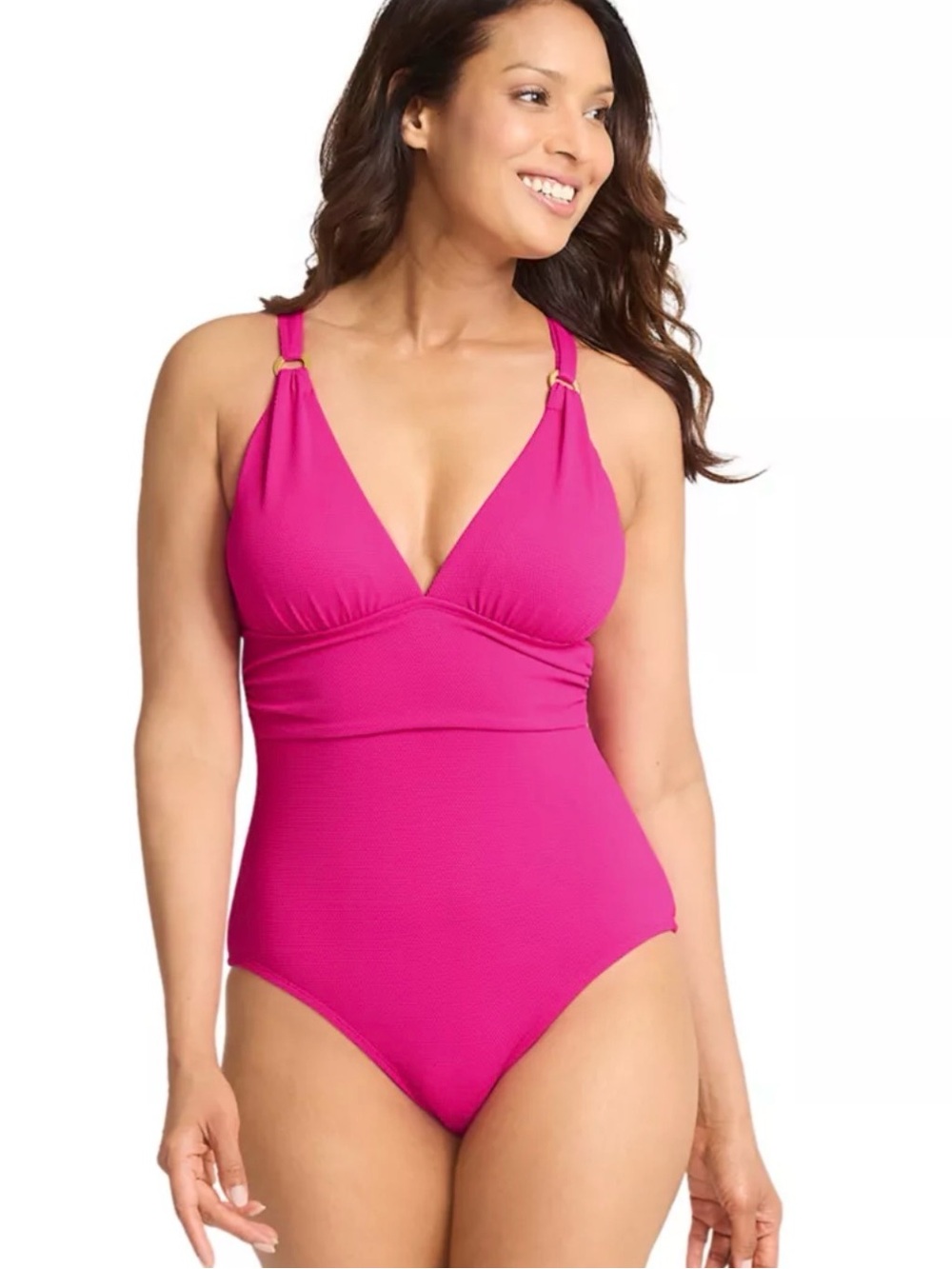 NWT Tommy Bahama Island Cay V-neck one piece swimsuit Size 8